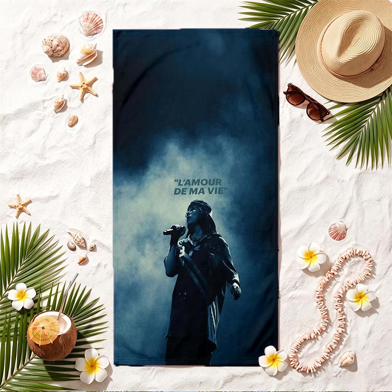 Billie Eilish Soft Beach Towel Stylish Beach Pool Towel for Summer Seaside Vacation Travel