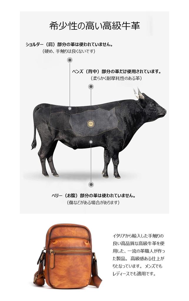Whatna Tanned Natural Cowhide Leather Mini Shoulder Bag for Small Messenger Shoulder Vertical Fits iPad Horizontal Genuine Crossbody Bicycle 13640