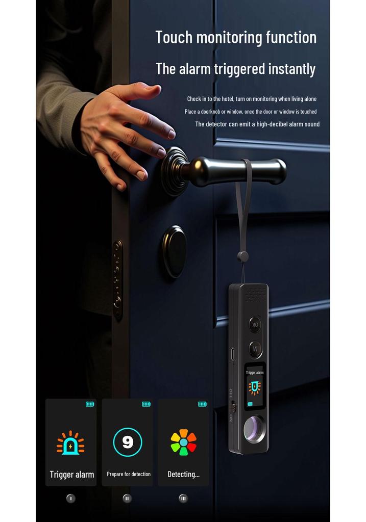 S33 Color Screen Anti-Eavesdropping & Anti-Peeping Camera Detector