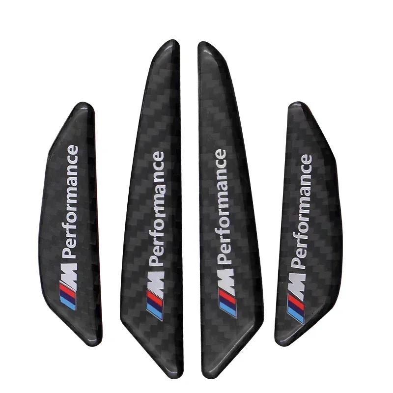 

4 шт./комплект наклейка на кузов автомобиля из углеродного волокна M performance, наклейка на полосу против столкновений дверей автомобиля Для BMW M3 M5 M6 X1 X3 X5 E34 E39 E36