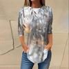 3/4 Sleeve Shirts For Women Cute Tops Graphic Tees Blouses Casual Plus Size Basic Tops Pullover