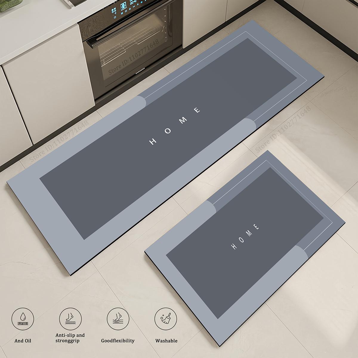 

Простые линии Кухонный впитывающий коврик Нескользящий придверный коврик для спальни Прикроватный милый длинный большой ковер Гостиная Моющийся коврик 40cmx60cm 1pc