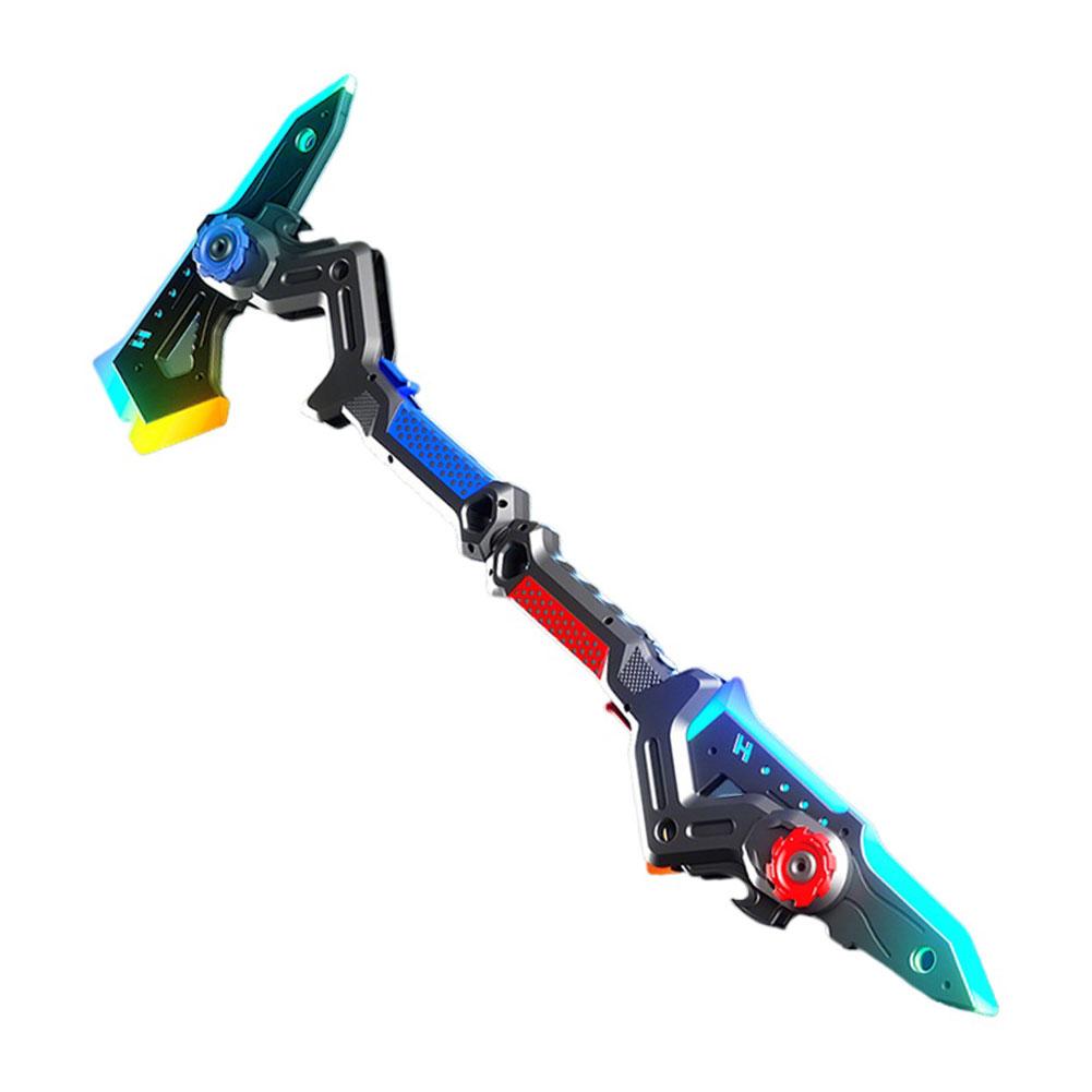 Bright Sword Axe Multi-Color Flash LED Light Streamer Cosplay Sword Toy Party Family Interactive Toy For Kids Adult