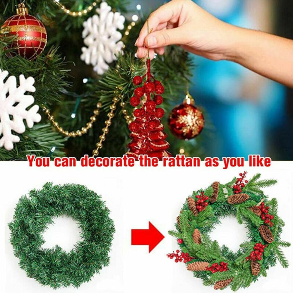 12pcs Artificial Christmas Glitter Berries Stems Xmas Tree Wreath DIY Decor