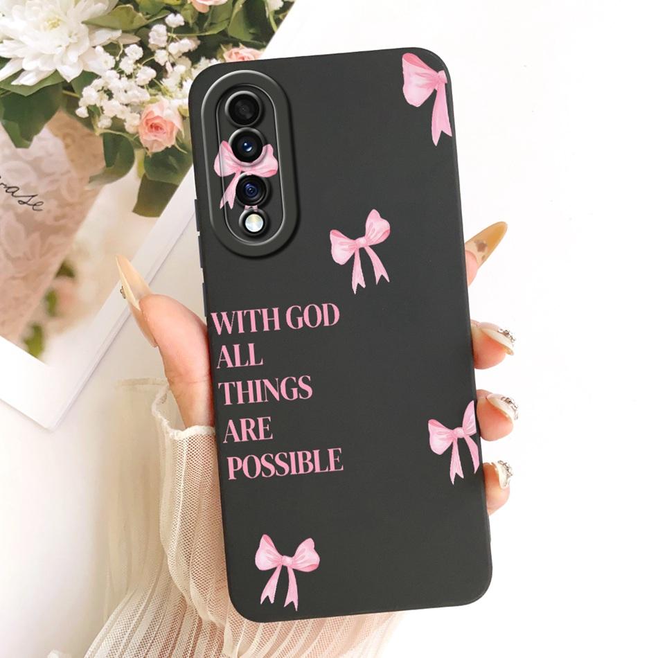 For Honor 70 70Pro 70 Pro+ Cute Cat Flower Cartoon Phone Case For Honor 70 Pro Plus Honor70 Shockproof Soft Silicone Bumpers