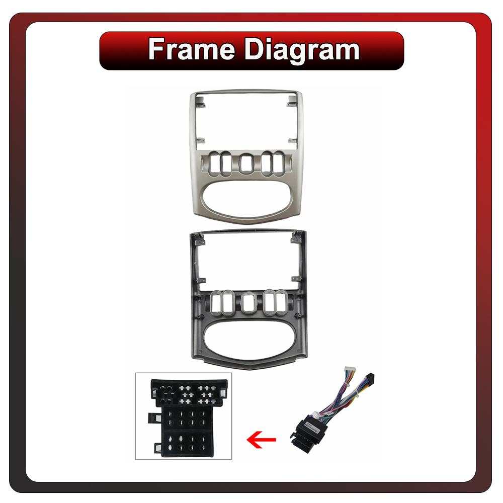 2Din Android Car-Play Car Radio,Renault Logan Sandero 1.6 2008 -2012,Multimedia Player Head Unit Stereo GPS Navigation BT WIFI,2+32GB