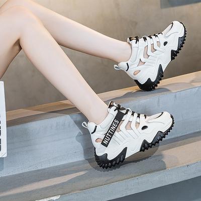 Platform Shoes Women's Spring and Summer New Mesh Breathable Sports Casual Little White Sandals