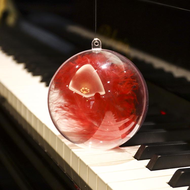Clear Acrylic Christmas Ornament: Creative Hanging Ball for Holiday Decor or Preserved Flowers