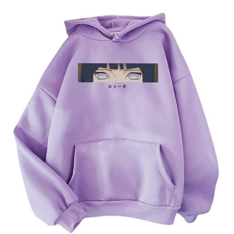 Mikina s kapucňou Hinata Hyuga Dámska/Módna Móda Nadrozmerné Mikiny Harajuku Cosplay Anime Mikiny Unisex/Dievčatá Pulóver Oblečenie s kapucňou Unisex Mikina
