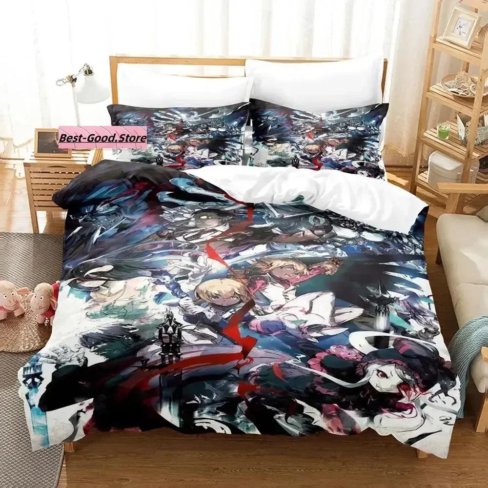 OVERLORD Bedding Set Single Twin Printed Bed Set With Pillowcase Bed Duvet Cover Soft Single Double Queen Super King Size