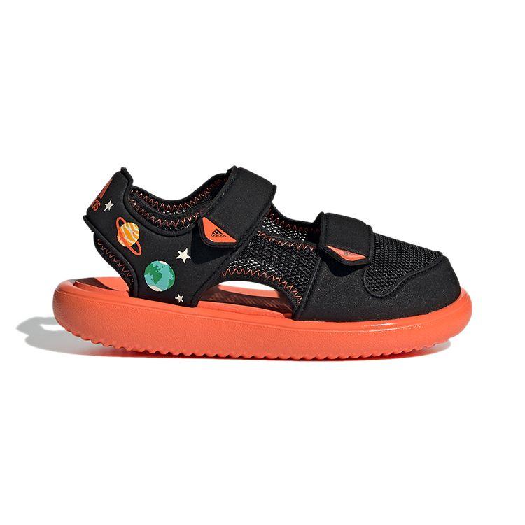 Adidas Water Sandal Non-Slip Durable Kids Sandals Kids Sandals Black Orange GX2473
