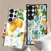 Sommerfrüchte Zitrone Weiche Handyhülle Für Samsung Galaxy S26 Ultra S25 Edge S24 FE S23 Plus S22 S21 + S20 Galvanisiert Anti-Fall Hüllen