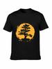 Brand Men Shirt Bonsai Tree Zen Meditation Peace Balance Tshirt