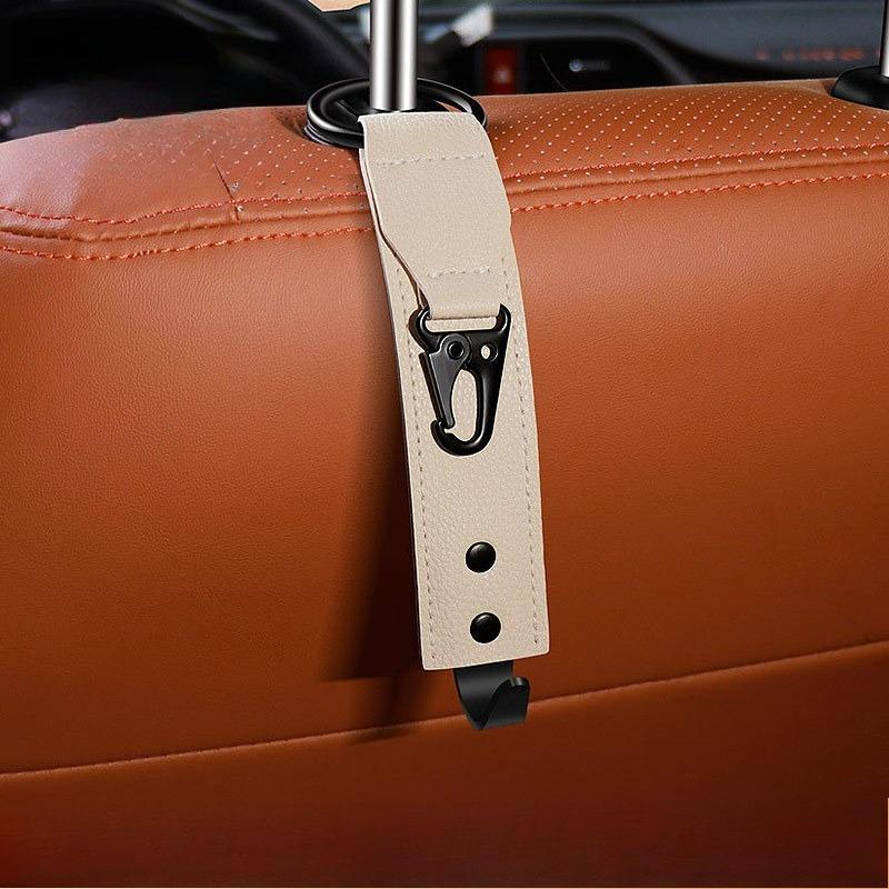 Universal Car Hanger Upgraded 2 in 1 Car Headrest Hooks Car Seat Hooks Durable Purse Holder Hanger for Purses Bags Coat