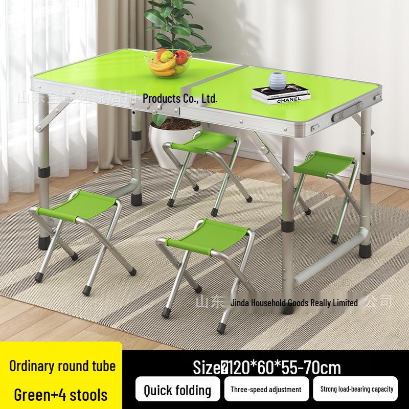 Aluminum Alloy Portable Folding Table and Chairs for Outdoor Market Promotions