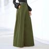 Dámské kalhoty s vysokým pasem a širokými nohavicemi Módní elegantní společenské široké kalhoty