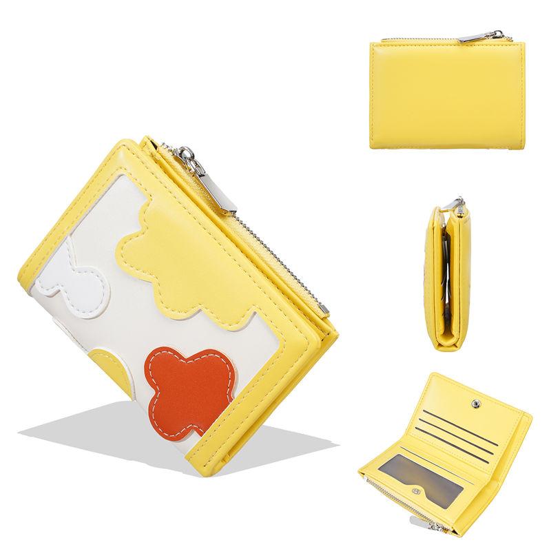 Baellerry Women Fashion Hasp Wallets Artificial Leather Zipper Card Holder Short Coin Purse