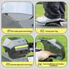 1 Set Wind Rain And Sun Protection Easy To Install Hand Guard For Scooter Motorcycle Atv With Night Reflective Strip