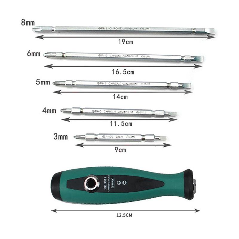 Precision Screwdriver Tool Kit with Magnetic Phillips and Flathead for Unified Repair