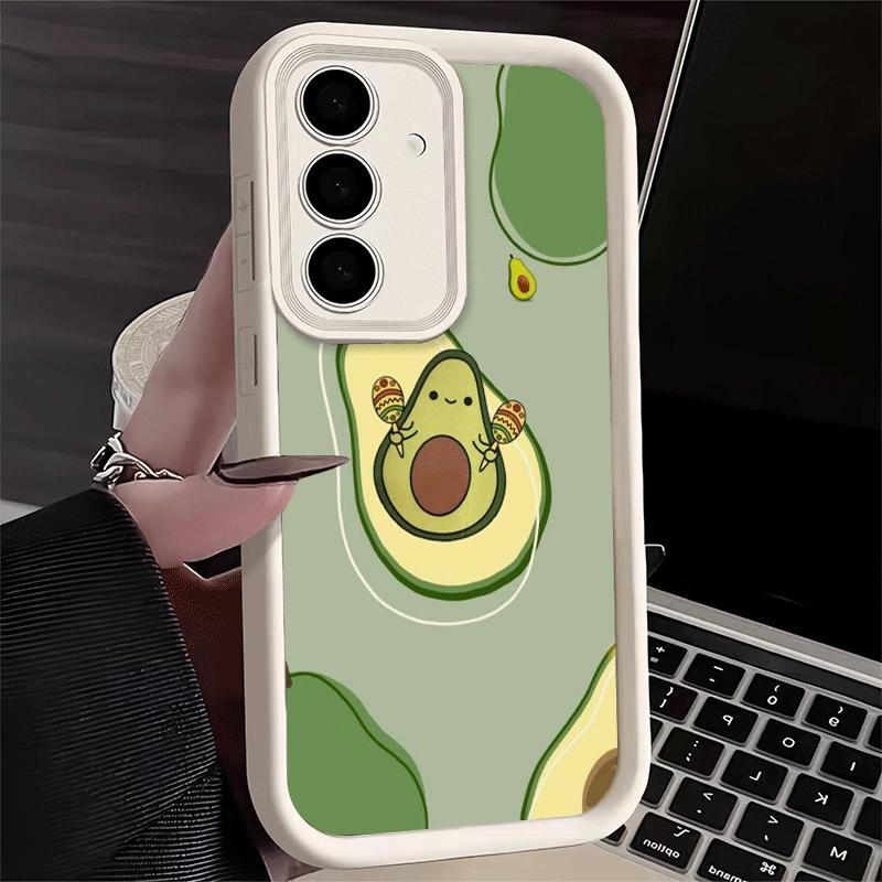 Phone Case for Samsung Galaxy A17 A16 A15 A14 A13 Cartoon Cute Avocado A56 A36 A26 A55 A35 A25 A54 A34 A24 A53 A33 A23 A07 A06
