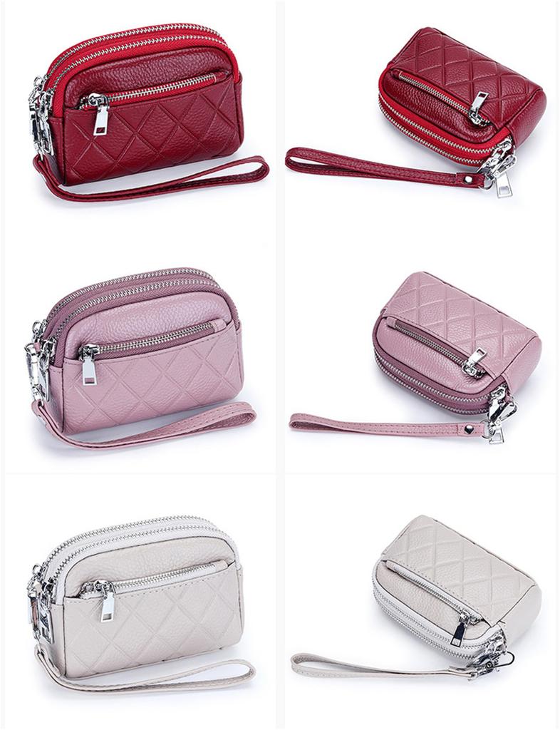 YONGO Coin Case, PU Leather Clutch Bag for Women, Large Capacity Wallet, Pouch, Compact Coin Purse, Mini Wallet, Small Item Storage, Card Slots,