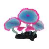 Decoración de pecera efecto fluorescente acuario de larga duración paisajismo adorno de Coral de silicona para el hogar