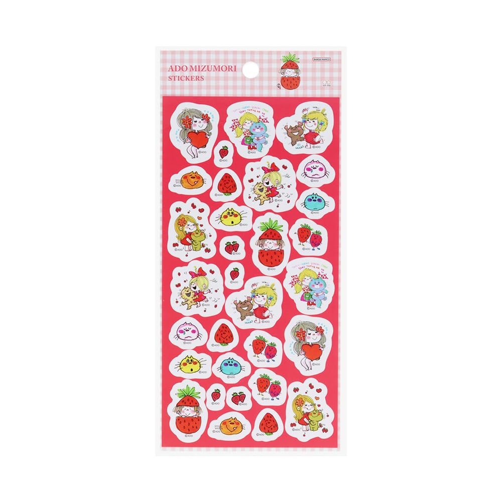 Mizumori Ado Sheet Sunstar Stationery Decoration Diary Decoration Character Goods Mail Order [Sticker] Sticker/Strawberry