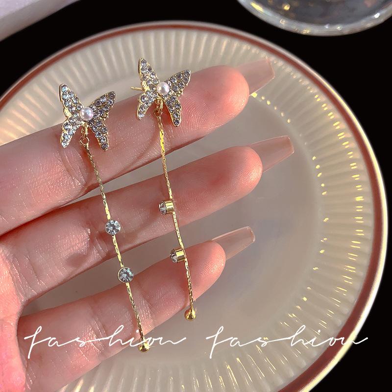 New Round Silver Colour Inlaid Blue Crystal Earrings Women's Personality Fashion Earrings Wedding Jewelry Birthday Gifts