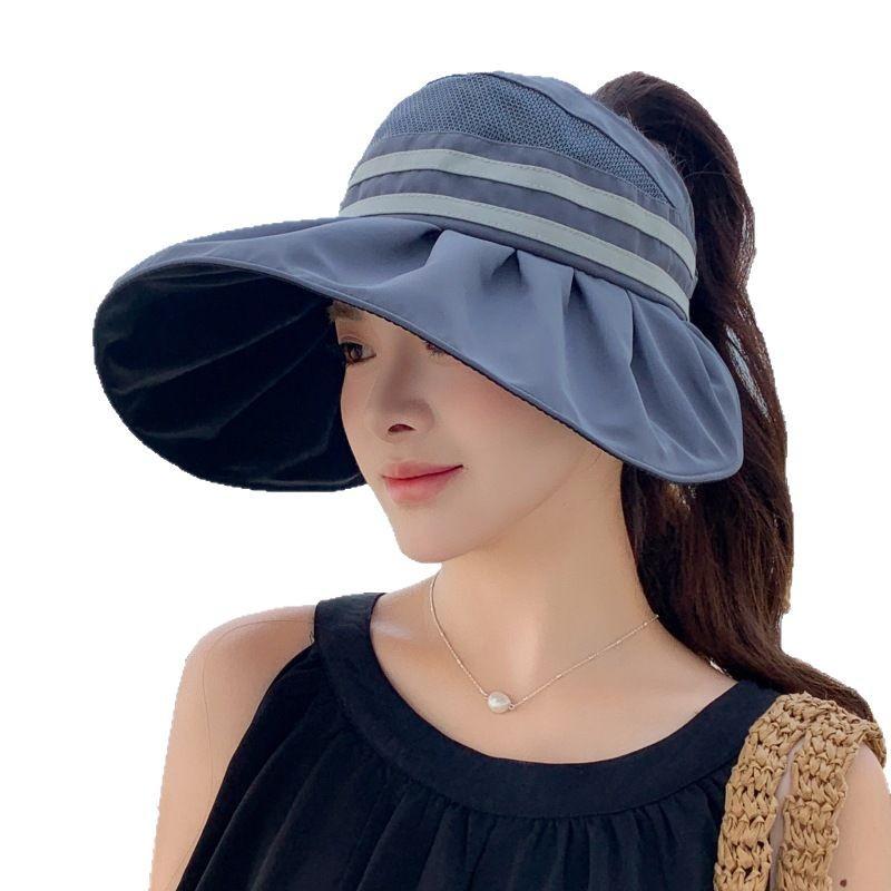 Cloud Sun Protection Hat, Large Brim, Face Covering, Uv Protection Sun Hat, Women'S Outdoor Travel Beach Big Edge Hat