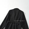 Womens Tailored Short Blazer Slim Fit Tie Waist Office Work Jacket