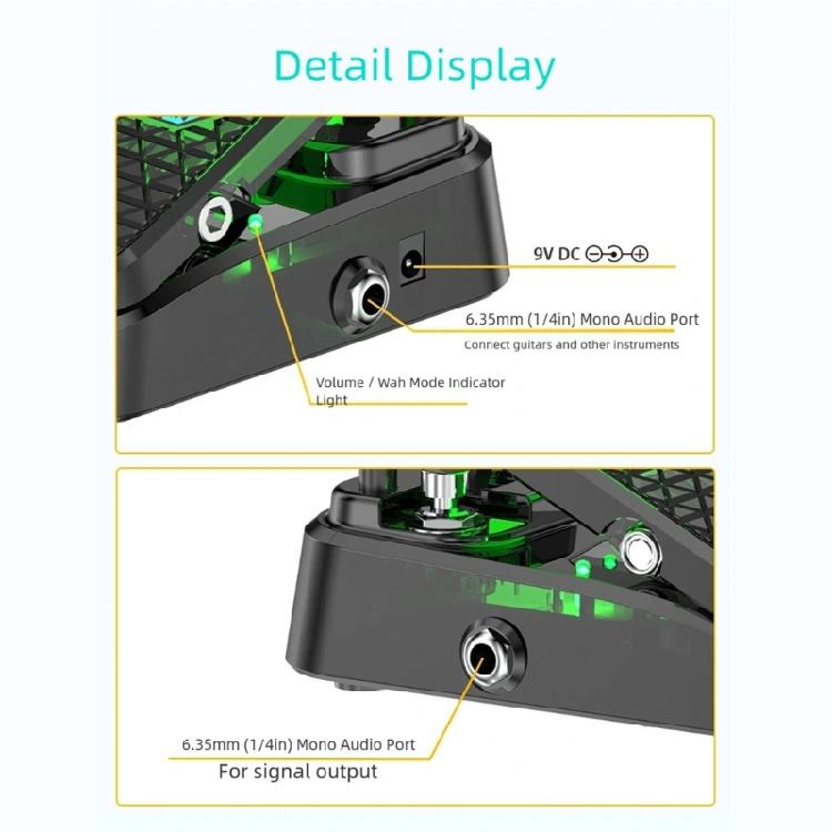 Powerful Guitar Effects Stompbox Professional Sound Customization Plastic Body Footswitch Suitable for Stage Practice