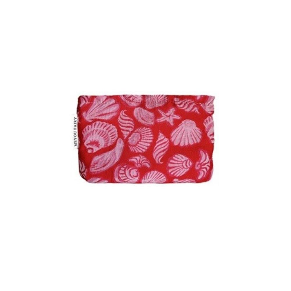 

High Quality Sea Shell Printed Cosmetic Bag Large Capacity Portable Makeup Bag Multi-Functional Toiletry Handbag Travel