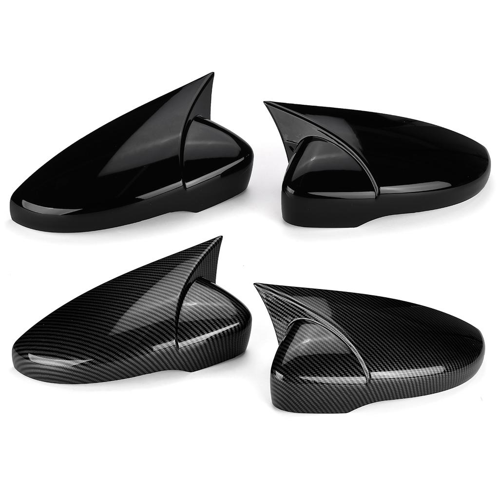 Pair Car Side Wing Mirror Cover Caps For VW JETTA MK6 Volkswagen Passat B7 Scirocco Beetle CC Eos Add On Rearview Mirror