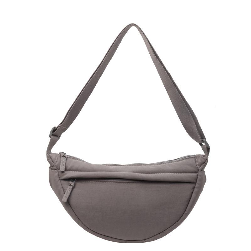 Casual Fashion Crescent Bag Women's New Nylon Dumpling Bag Shoulder Bag Messenger Bag