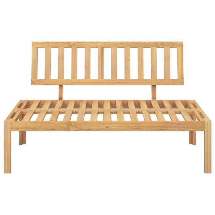 VidaXL Canapé central palette de jardin bois massif d'acacia, canapé de jardin, siège de jardin, siège d'extérieur, canapé 365850