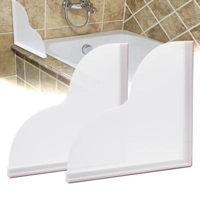 1/2 pezzi Paraspruzzi per doccia con base in silicone antiscivolo Lavandino per bagno autoadesivo impermeabile