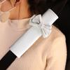 1pc Bow Tie Shoulder Pad Car Seat Belt Small Interior Decoration Protection Cartoon Creative Insurance Cover Car Accessories