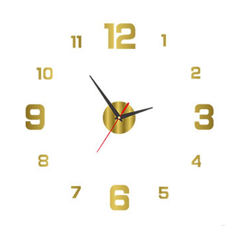 Creative Frameless DIY Wall Clock Wall Decal Home Silent Clock Living Room Office Wall Decoration Living Room Decoration Clocks