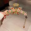 Elegant Hanfu Shark Hair Clip with Long Tassel for Women's Makeup and Hair Accessories