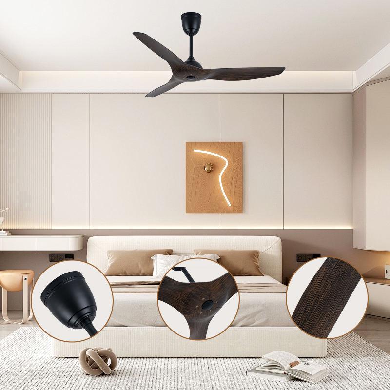 Energy-Efficient High Power Metal Ceiling Fan with Remote Control for Living Room or Hotel
