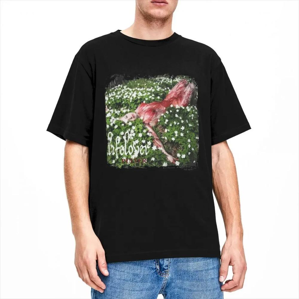 Lifelover Pulver Album Shirt Apparel Men Women's Cotton Casual Nackskott Song Tee Shirt Short Sleeve Clothing All Seasons