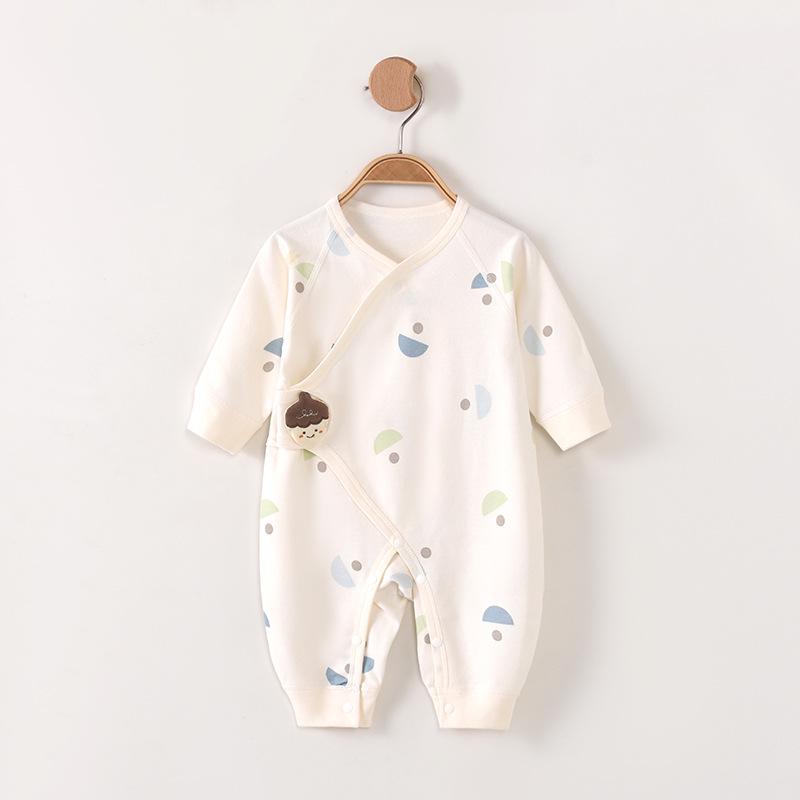 Butterfly Style Unisex Newborn Romper - Pure Cotton, Tagless, Side-Opening Bodysuit 66 cm