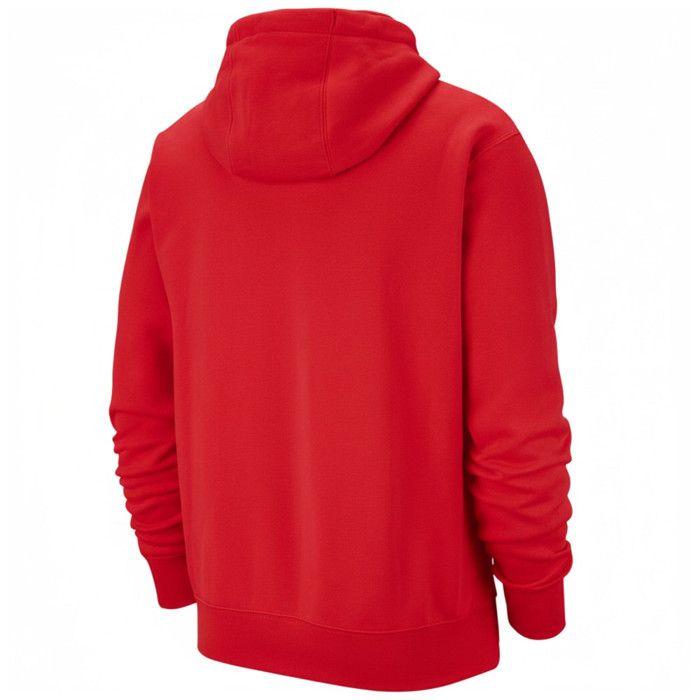 Sweat à capuche - NPZ - Tunisie - Rouge - Impression logo - Poche kangourou