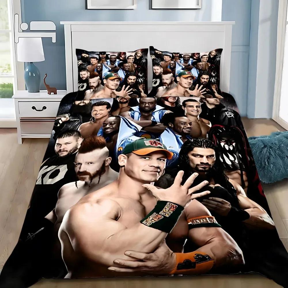 Game WWE-EAW Duvet Cover Pillowcase Bedding Set Adult Boy Girl Bedroom Decoration Children Gift Single Double Size