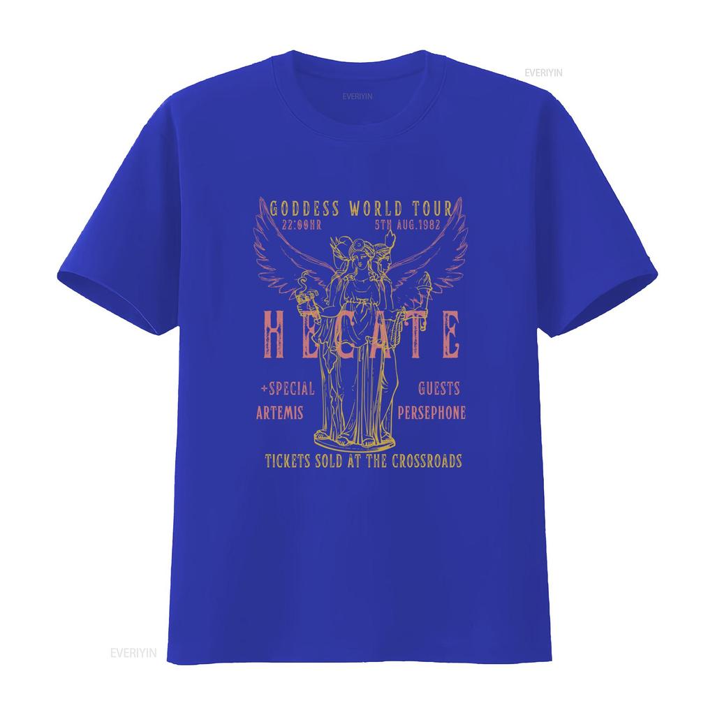 Hecate Distressed Band T Shirt Greek Mythology Triple Goddess World Tour 1982 S 4XL vintage Washed designer clothes Soft homme