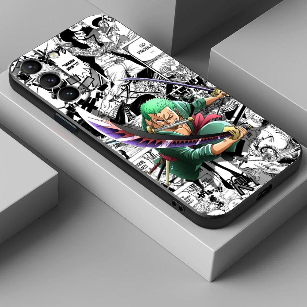 Japanese Anime Ones Zoro Piece Luffy Phone Case For Samsung Galaxy S25 S24 S23 S20 S21 FE S26 S22 Ultra 5G S26 Plus S25FE Cover