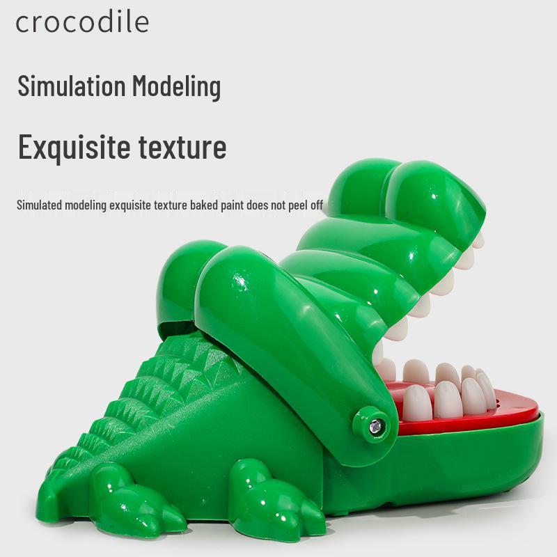 Children's Crocodile Bite Finger Toy - Parent-Child Tooth Extraction Game & Prank Prop
