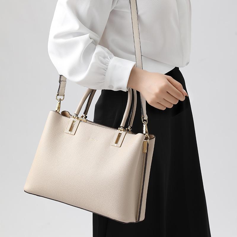 2024 New Elegant Soft Leather Handbag for Women, Spring and Summer Large Tote, Single Shoulder Bag, Crossbody Bag for Women