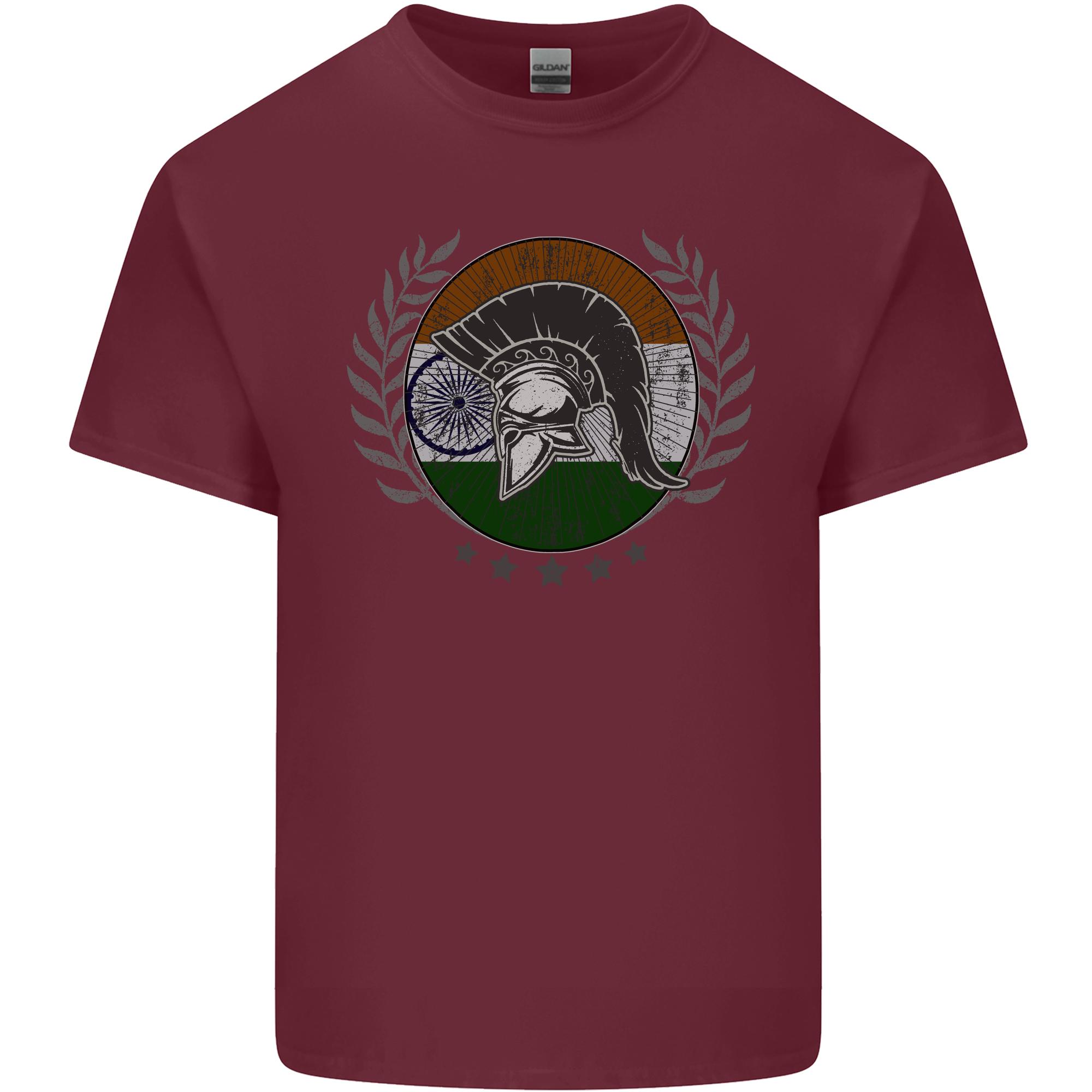 India Bodybuilding Flag Gym Training Indian Unisexs Light Cotton TShirt S
