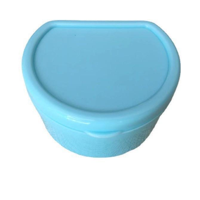 Compact Denture Cleaning & Storage Box with Filter Net
